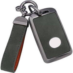 Compatible with Mazda Key Fob Cover with Keychain, Model1-Green, Model1-Green
